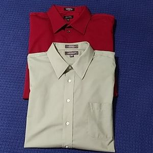 Men's Dress Shirt Lot Of 2